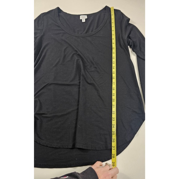 Peyton Jensen medium black career casual soft stretch top made in USA ^ - Picture 5 of 6